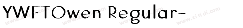 YWFTOwen Regular字体转换